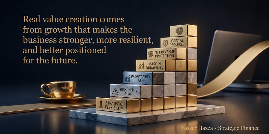 Graphic about value creation over revenue growth